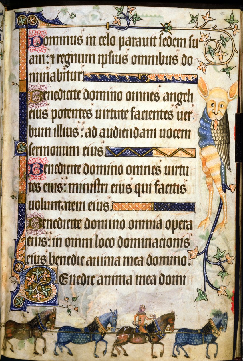 Dodaj 42130 f.182 Tekstowy trener rysowania koni pokazany na f.181v, z 
