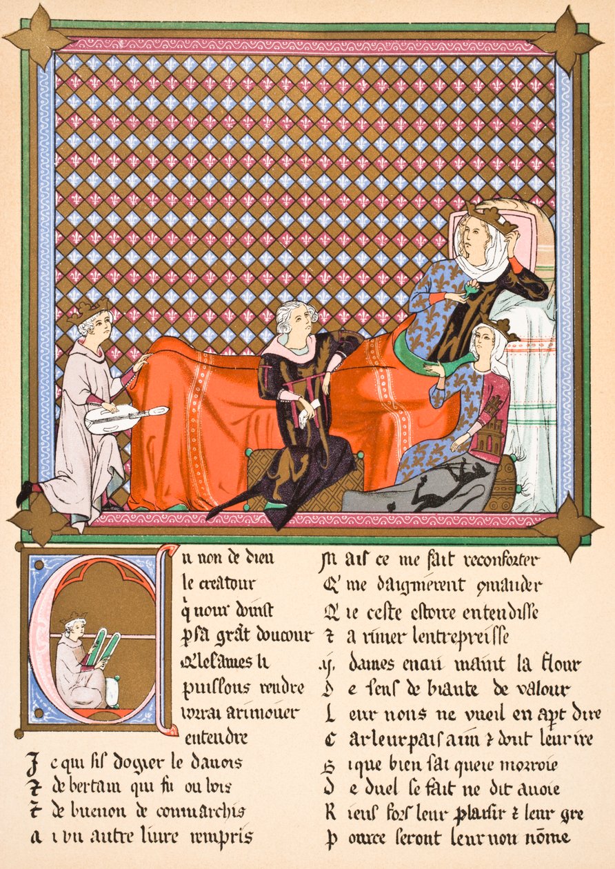 Adenez, król minstreli, 1878 autorstwa English School
