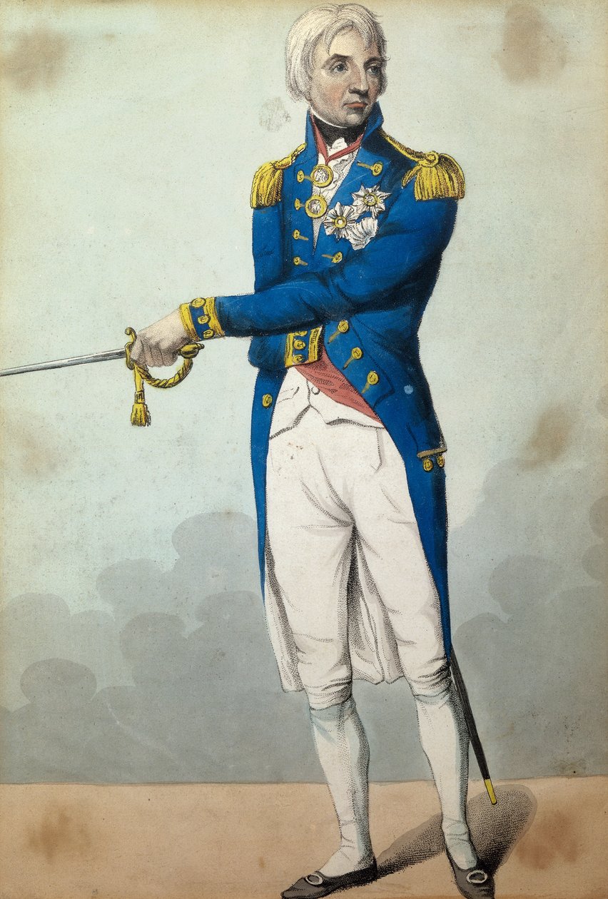 Admirał Horatio Nelson (1758-1805) autorstwa English School