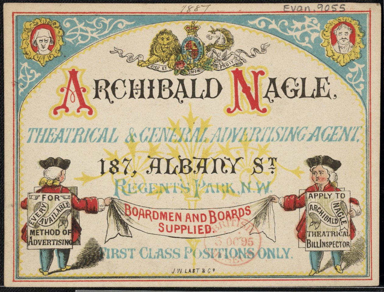 Reklama dla Archibalda Neagle, agenta reklamowego autorstwa English School