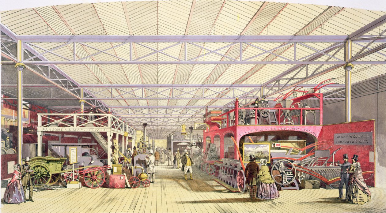 Rolnictwo, z Dickinsons Comprehensive Pictures of the Great Exhibition of 1851, opublikowany 1854 autorstwa English School