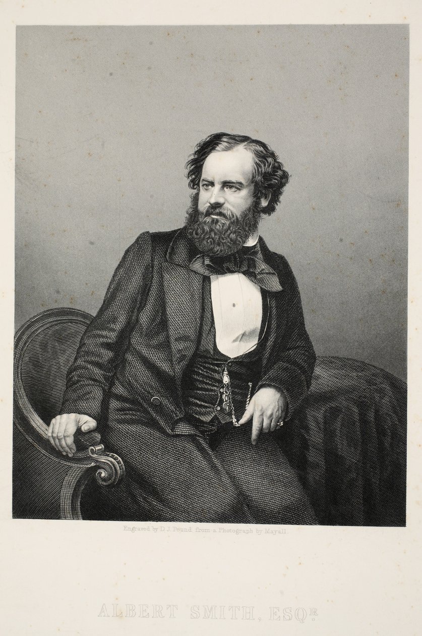 Albert Smith, Esq., pub. C. 1850 (rycina) autorstwa English School
