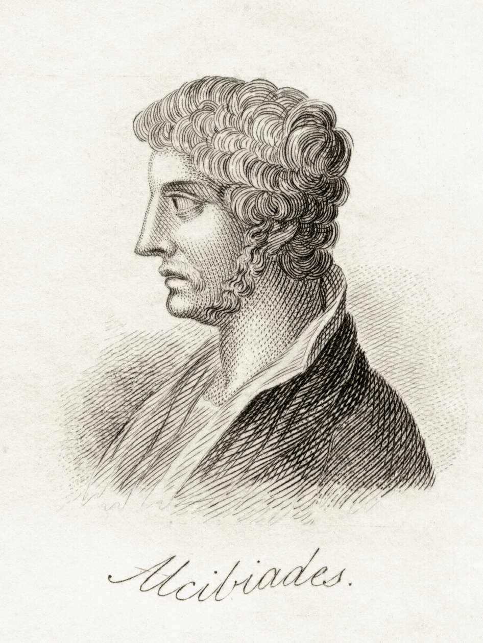 Alcibiades Cleiniou Scambonides، د کرب د تاریخي قاموس څخه، په 1825 کې خپور شو autorstwa English School