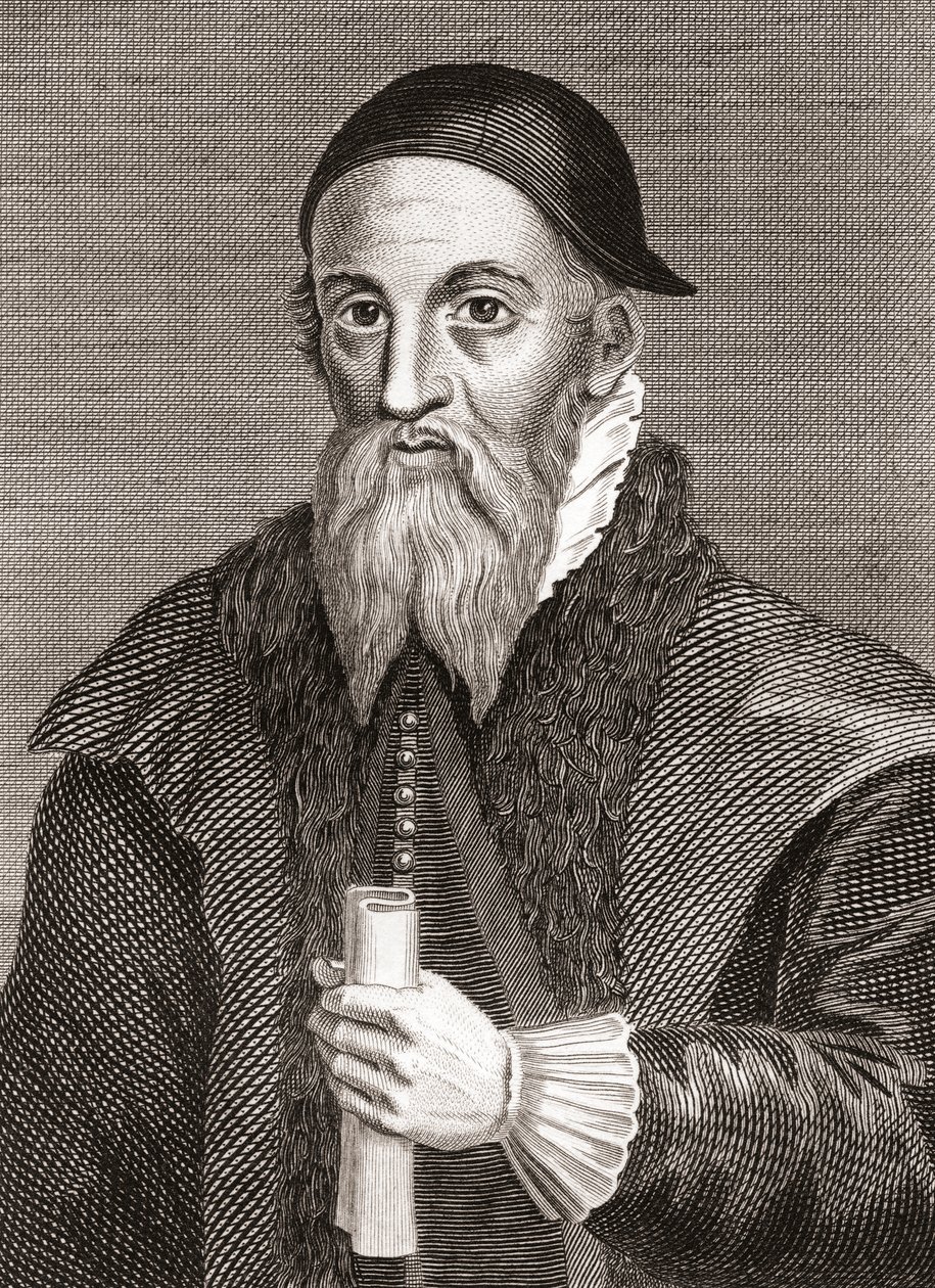 Aleksander Erskine z Gogar, ok. 1521-1592. Szkocki pan i opiekun Jakuba VI ze Szkocji na zamku Stirling. Z Iconographia Scotica lub Portraits of Illustrious Persons of Scotland, opublikowane 1797. autorstwa English School