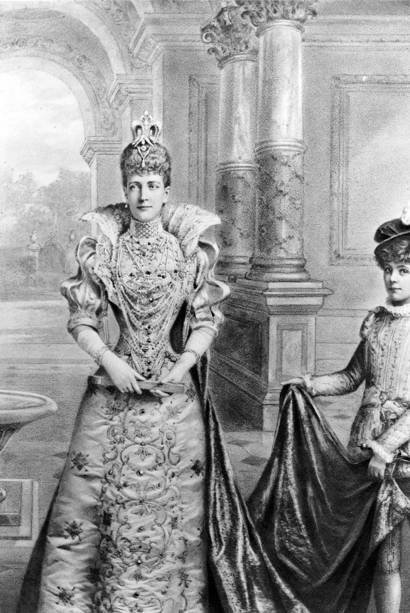 Aleksandra z Danii, królowa małżonka Wielkiej Brytanii i dominiów brytyjskich, XIX wiek autorstwa English School