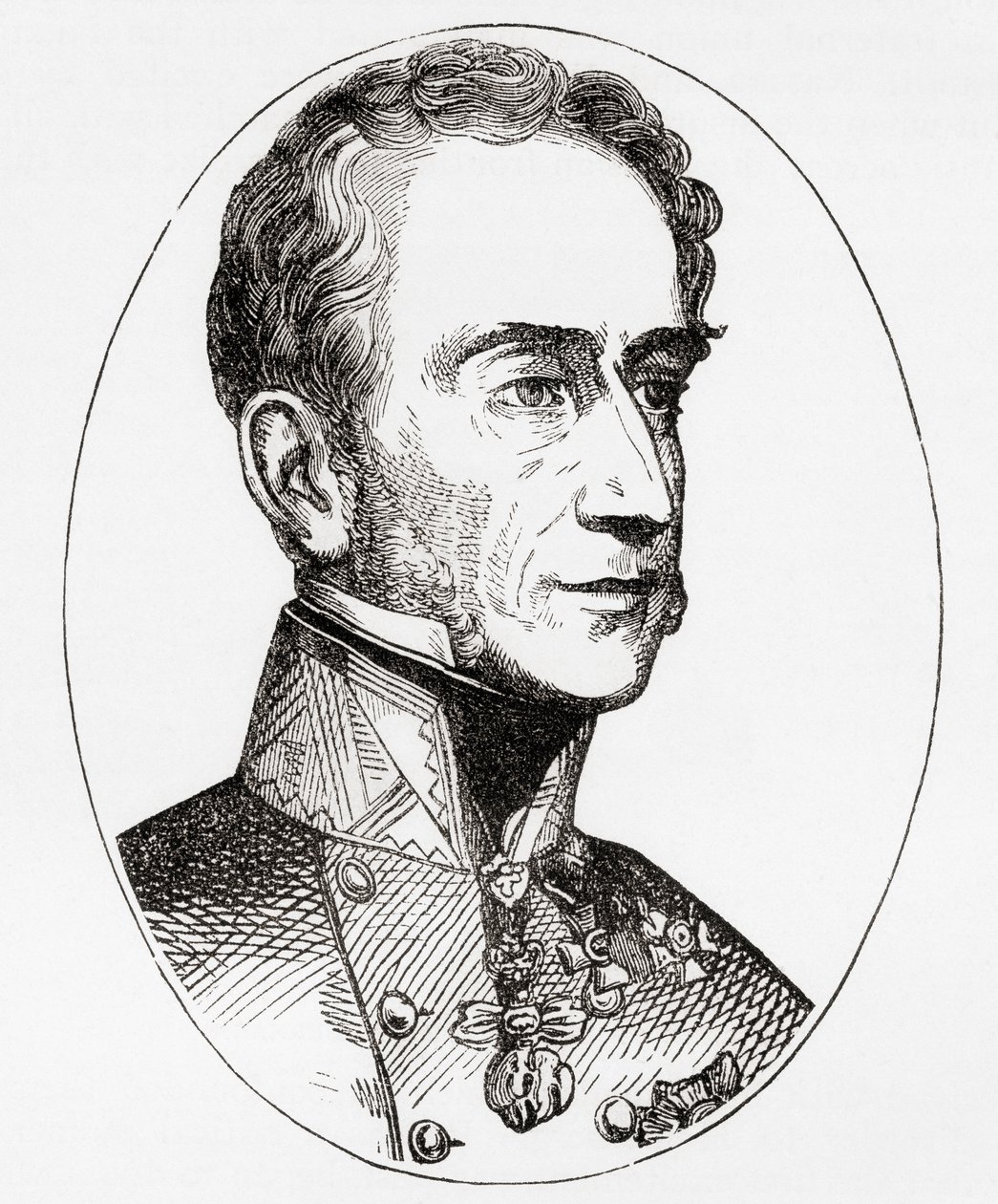 Alfred Candidus Ferdinand, książę Windisch-Gratz, feldmarszałek w armii austriackiej, z ilustrowanej historii świata Warda i Locka, wyd. ok. 1882 r. autorstwa English School