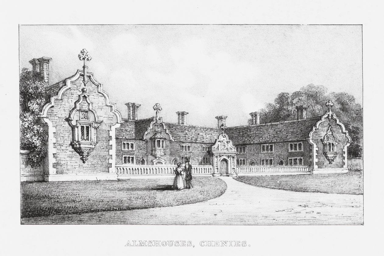 Almshouses, Chenies (grawerunek) autorstwa English School