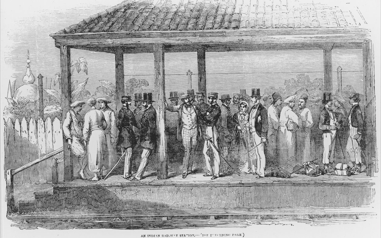 Indyjski dworzec kolejowy, 1854 autorstwa English School