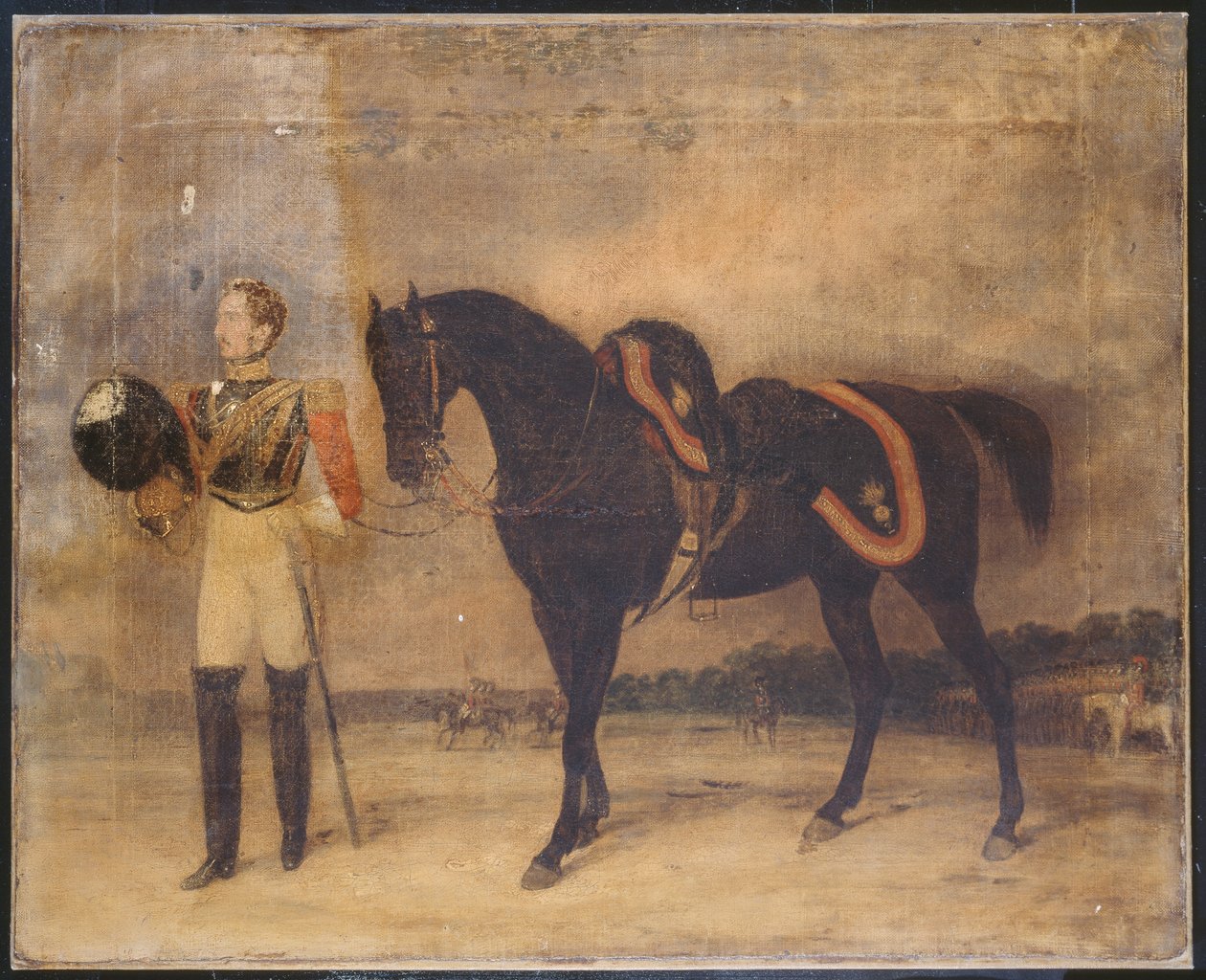 Niezidentyfikowany oficer 2 Pułku Strażników Życia, ok. 1832 r. autorstwa English School