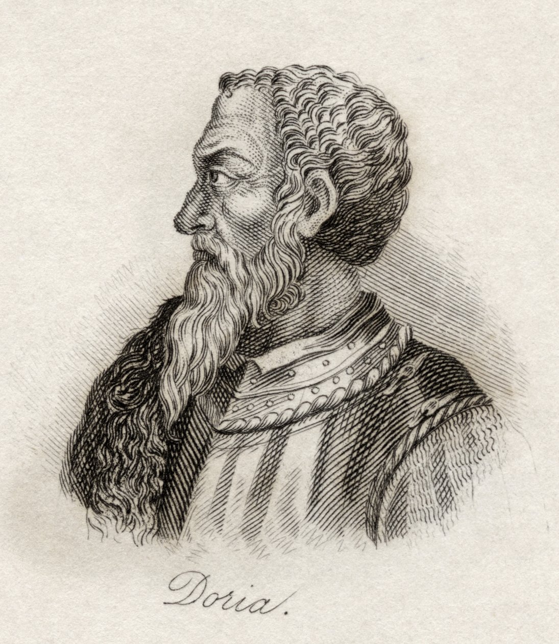 Andrea Doria, ze „Słownika historycznego Krabba”, opublikowana w 1825 r. autorstwa English School