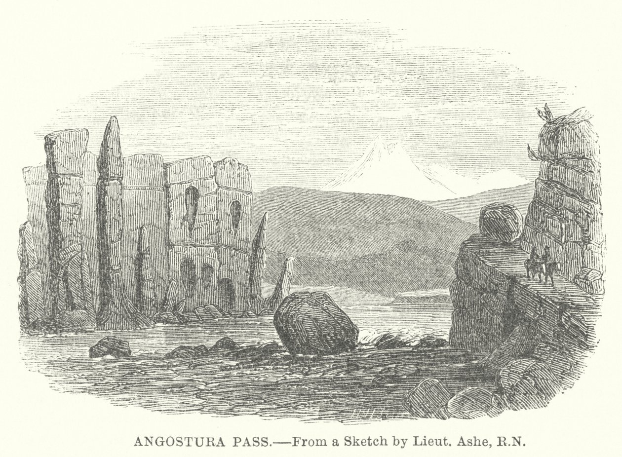Angostura Pass (grawerunek) autorstwa English School