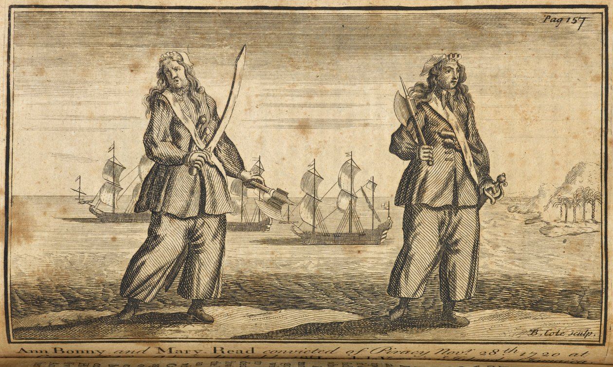 Ann Bonny i Mary czytają piratów autorstwa English School