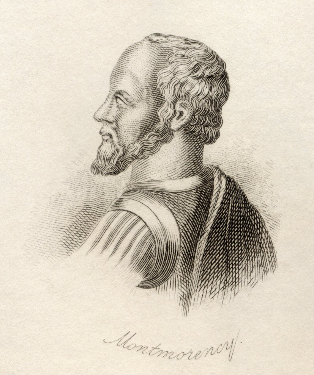 Anne de Montmorency, ze „Słownika historycznego Crabba”, opublikowanego w 1825 r. autorstwa English School