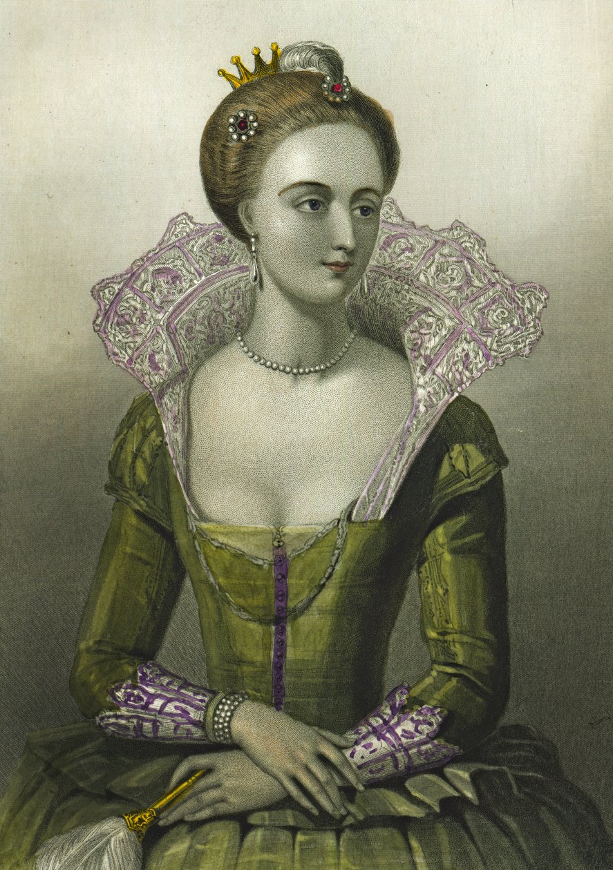 Anna Duńska, królowa Jakuba I Wielkiej Brytanii, 1856 autorstwa English School