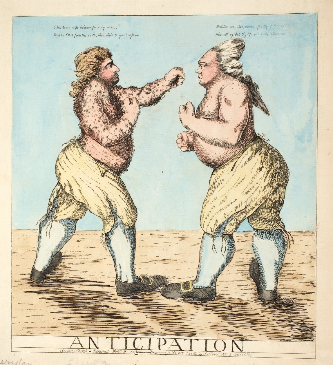 Oczekiwanie, wyd. 1784 (akwaforta ręczna) autorstwa English School