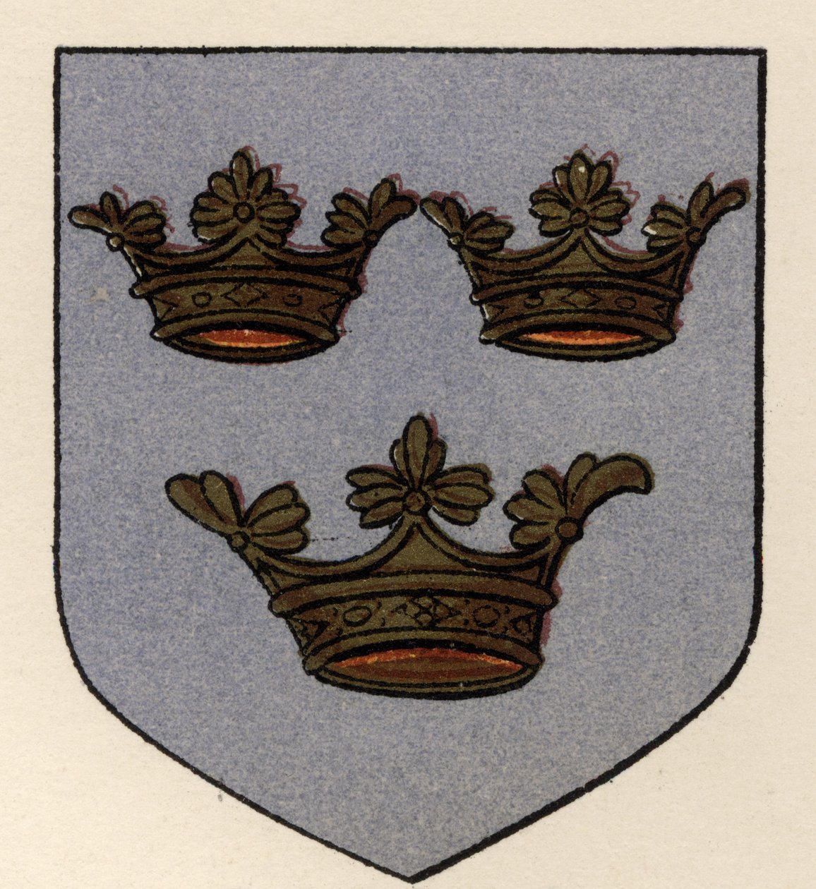 Ramiona noszone przez Wielką Lożę All England, c.1725, z Historii masonerii, tom II, wydanej przez Thomasa C. Jacka, Londyn, 1883 autorstwa English School