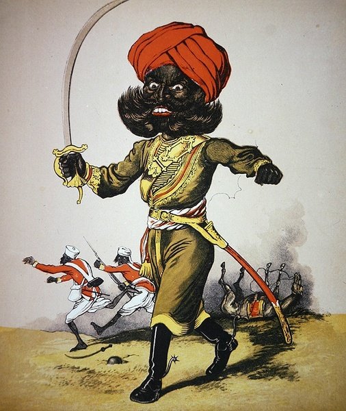 „Army and Navy Drolleries”, ilustracja majora Seccombe, wydana przez Frederick Warne & Co., ok. 1875 (kolor litho) autorstwa English School