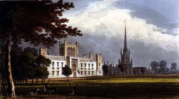 Ashbridge House, z „Repozytorium Sztuki” R. Ackermanna (1764-1834) autorstwa English School