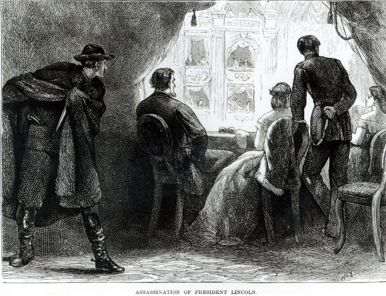 Zamach na prezydenta Lincolna, 14 kwietnia 1865 r autorstwa English School