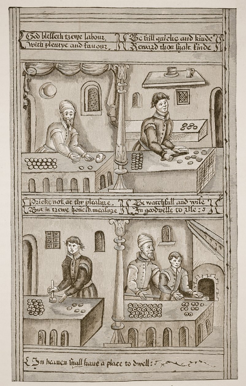 Bakers of York, 1595-1596 (zdjęcie w sepii) autorstwa English School