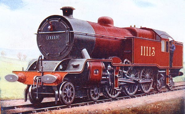 „Baltic” London Midland and Scottish Railway, ilustracja z „Księgi lokomotywy” G. Gibbarda Jacksona, wydana w 1924 r. (kolor litho) autorstwa English School