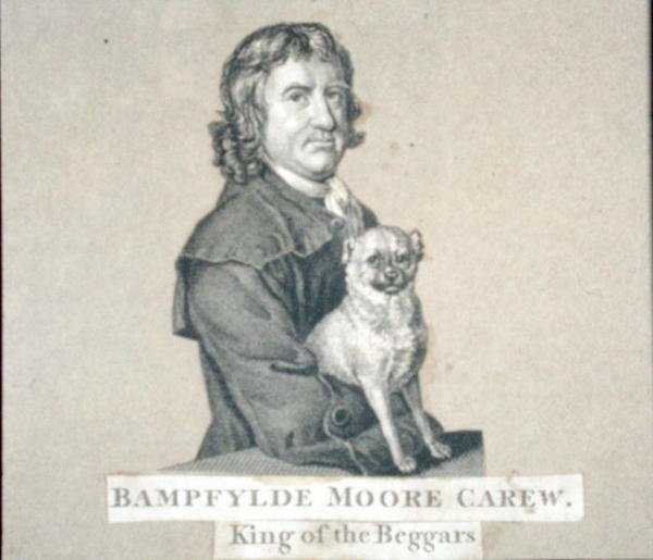 Bampfylde Moore Carew (1693-c.1770) Król żebraków (rycina) autorstwa English School
