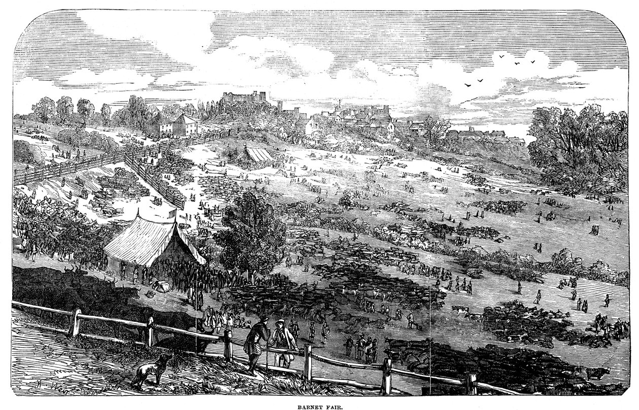 Jarmark Barneta, 1849 autorstwa English School