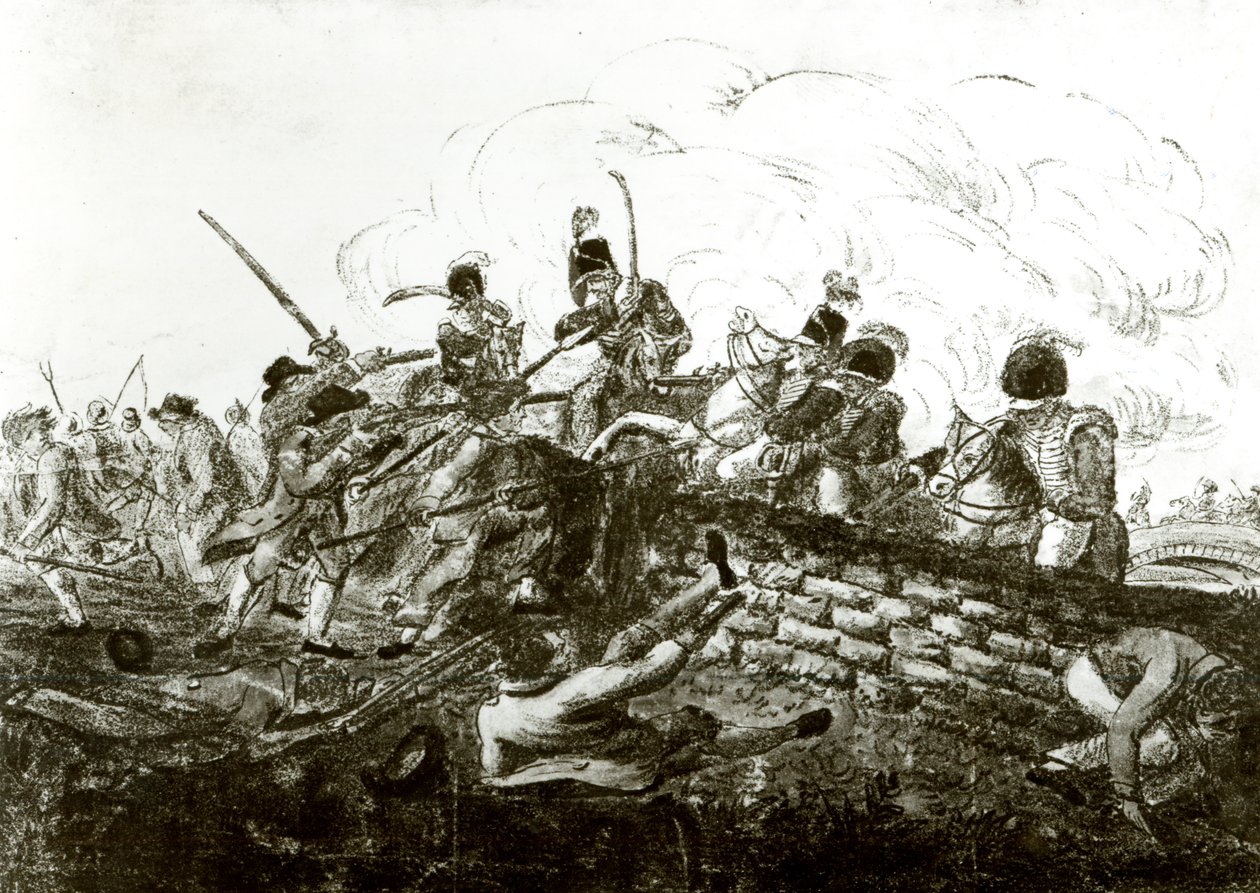 Bitwa pod Bonnybridge, 1820 autorstwa English School
