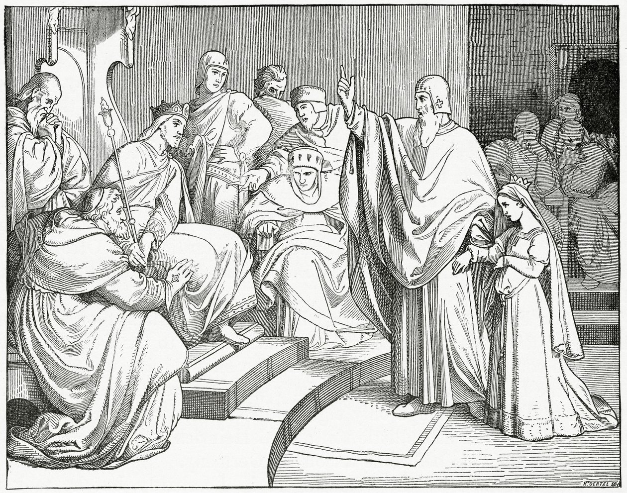 Beatrice weszła na sejm na zaręczyny, 1882 r. autorstwa English School