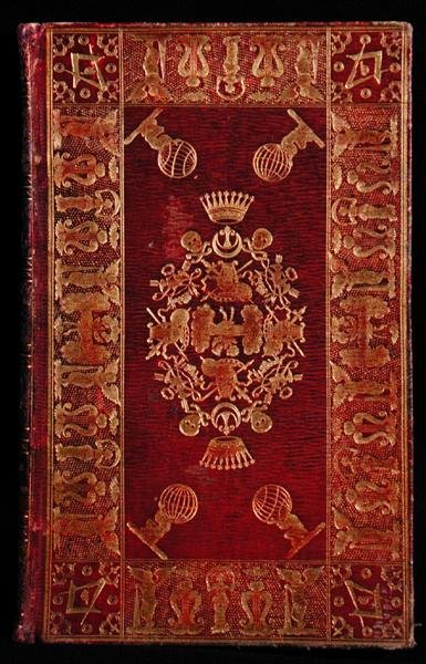Księga oprawiona przez masona Williama Lubbocka (fl. 1792-1822) (czerwona marokańska skóra i złoto) autorstwa English School
