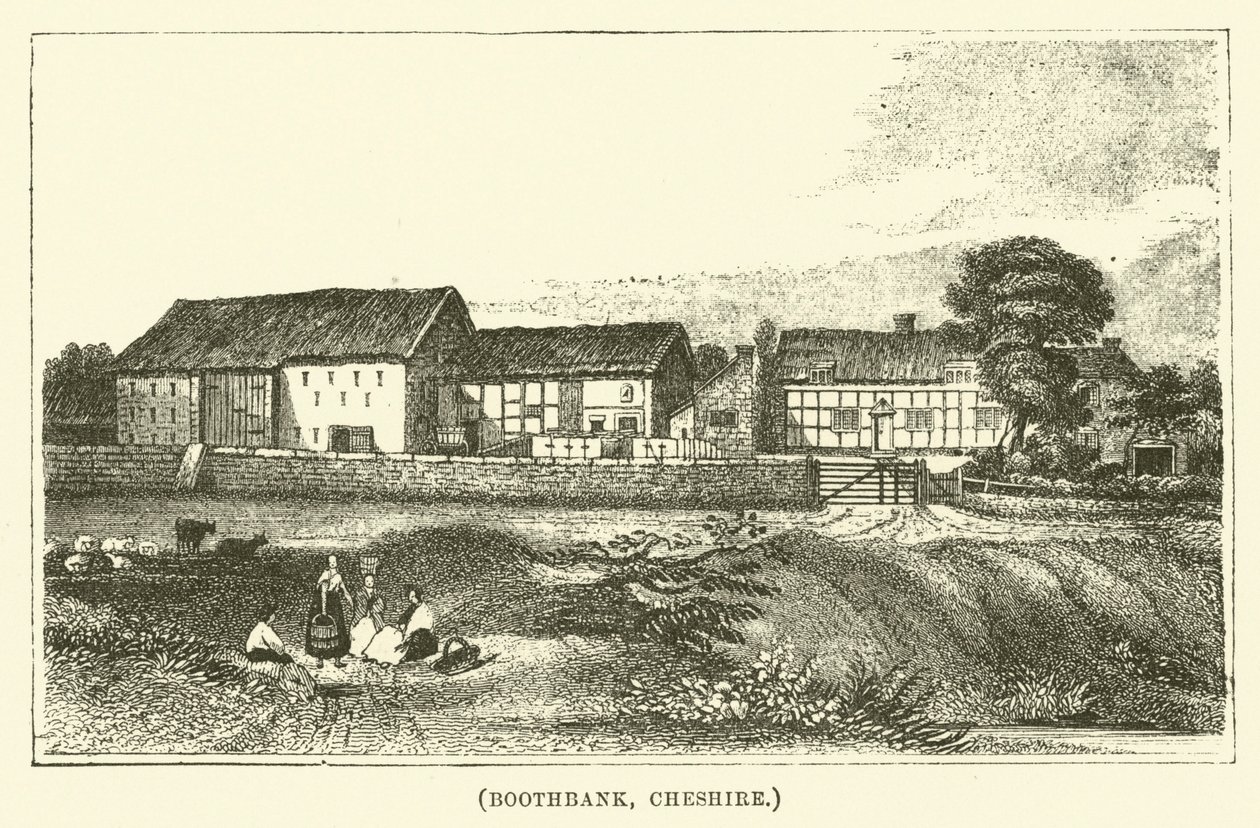 Boothbank, Cheshire (grawerunek) autorstwa English School