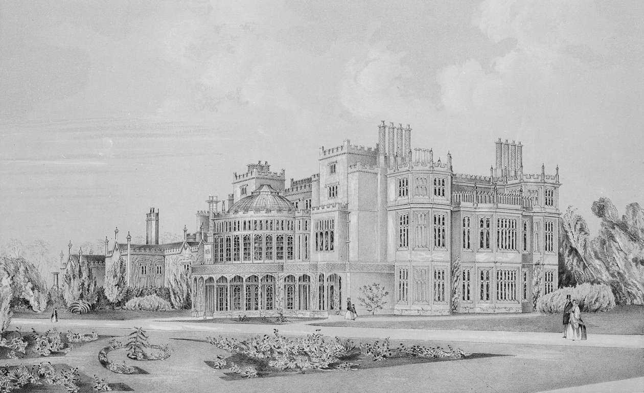 Brampton Park niedaleko Huntingdon, 1852 autorstwa English School