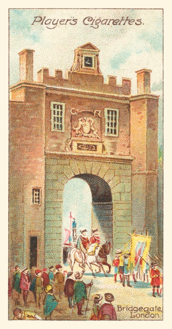 Bridgegate, Londyn (chromolit) autorstwa English School