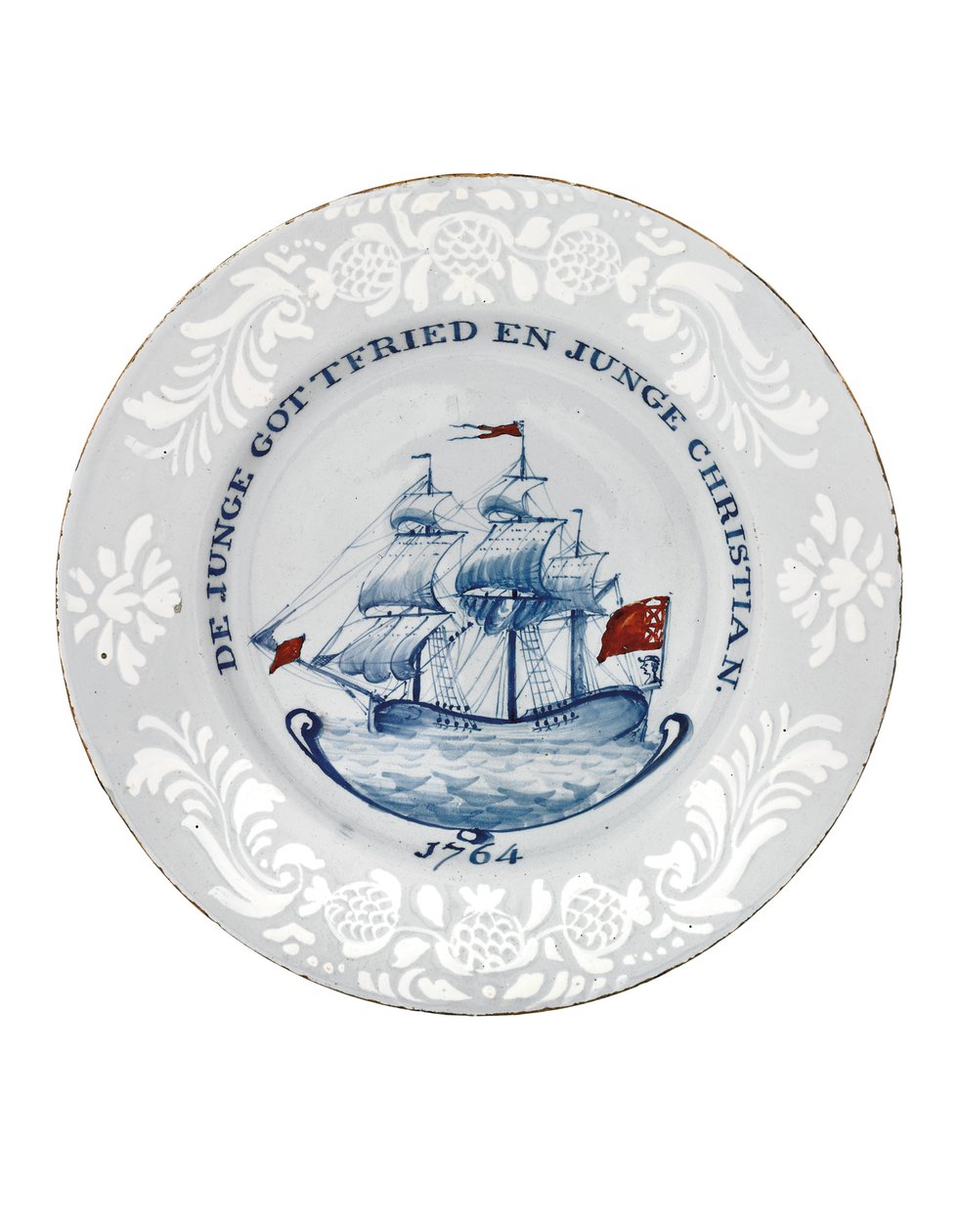 Płyta Bristol Delft, prawdopodobnie Richard Frank z Redcliffe autorstwa English School