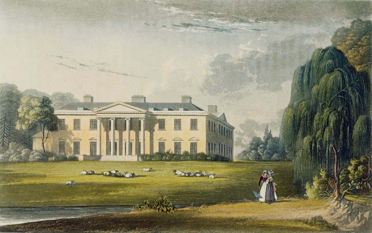 Broadlands, z Ackermanns Repozytorium Sztuki, 1825 autorstwa English School
