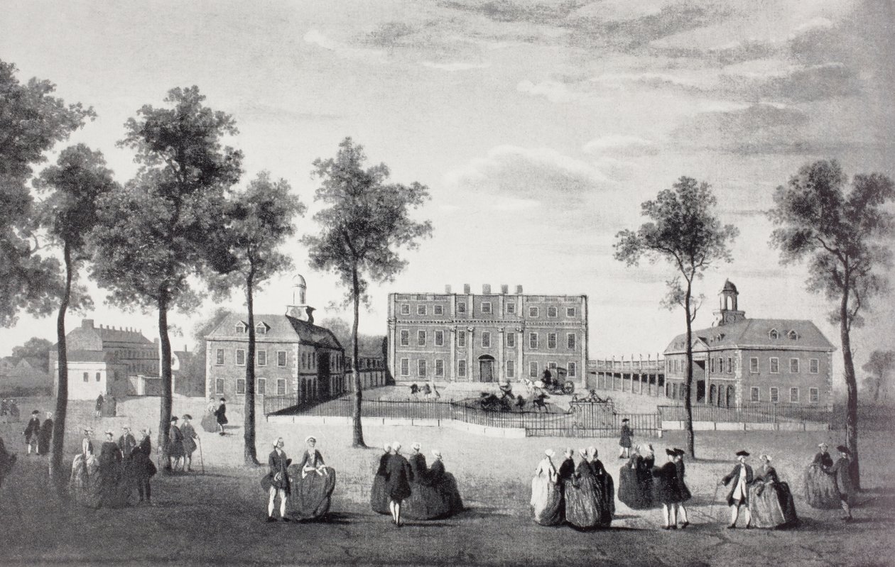 Dom Buckinghama, 1750 autorstwa English School