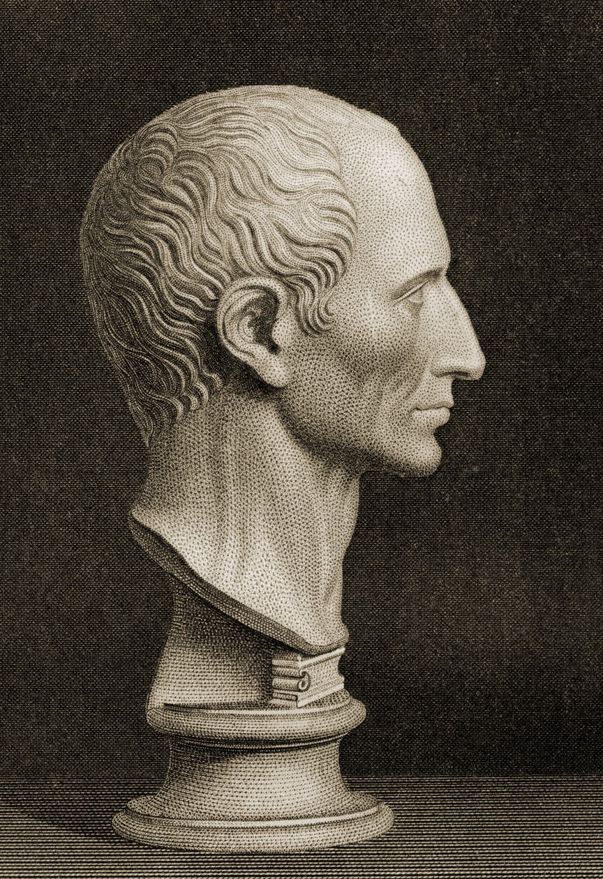 Popiersie Gajusza Germanika Cezara (AD12-41) autorstwa English School