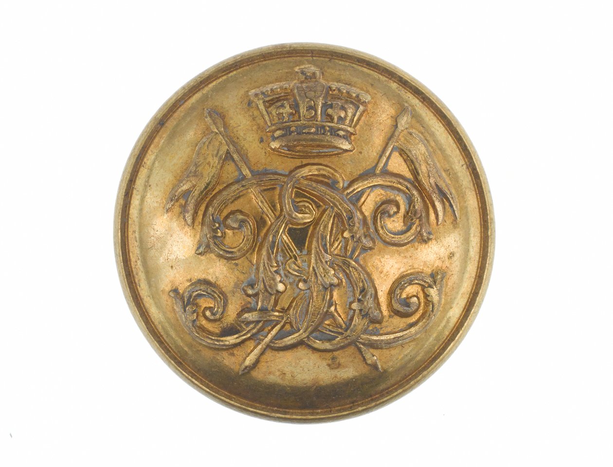 Button, 9. Pułk Ułanów Bengalskich, przed 1901 r. autorstwa English School