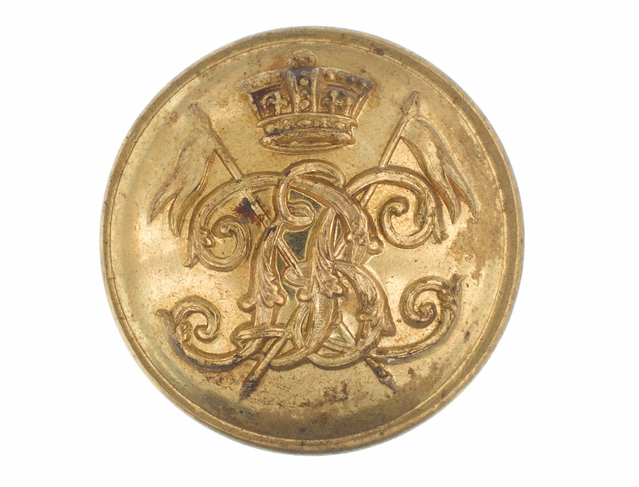 Button, 9. Pułk Ułanów Bengalskich, przed 1901 r. autorstwa English School