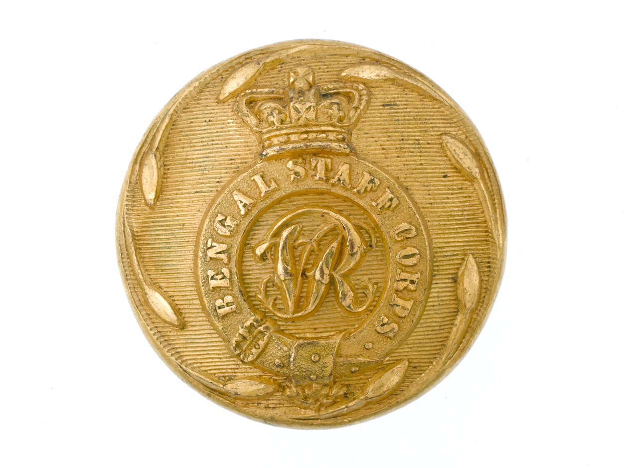 Button, bengalski korpus sztabowy, 1861-1876 autorstwa English School