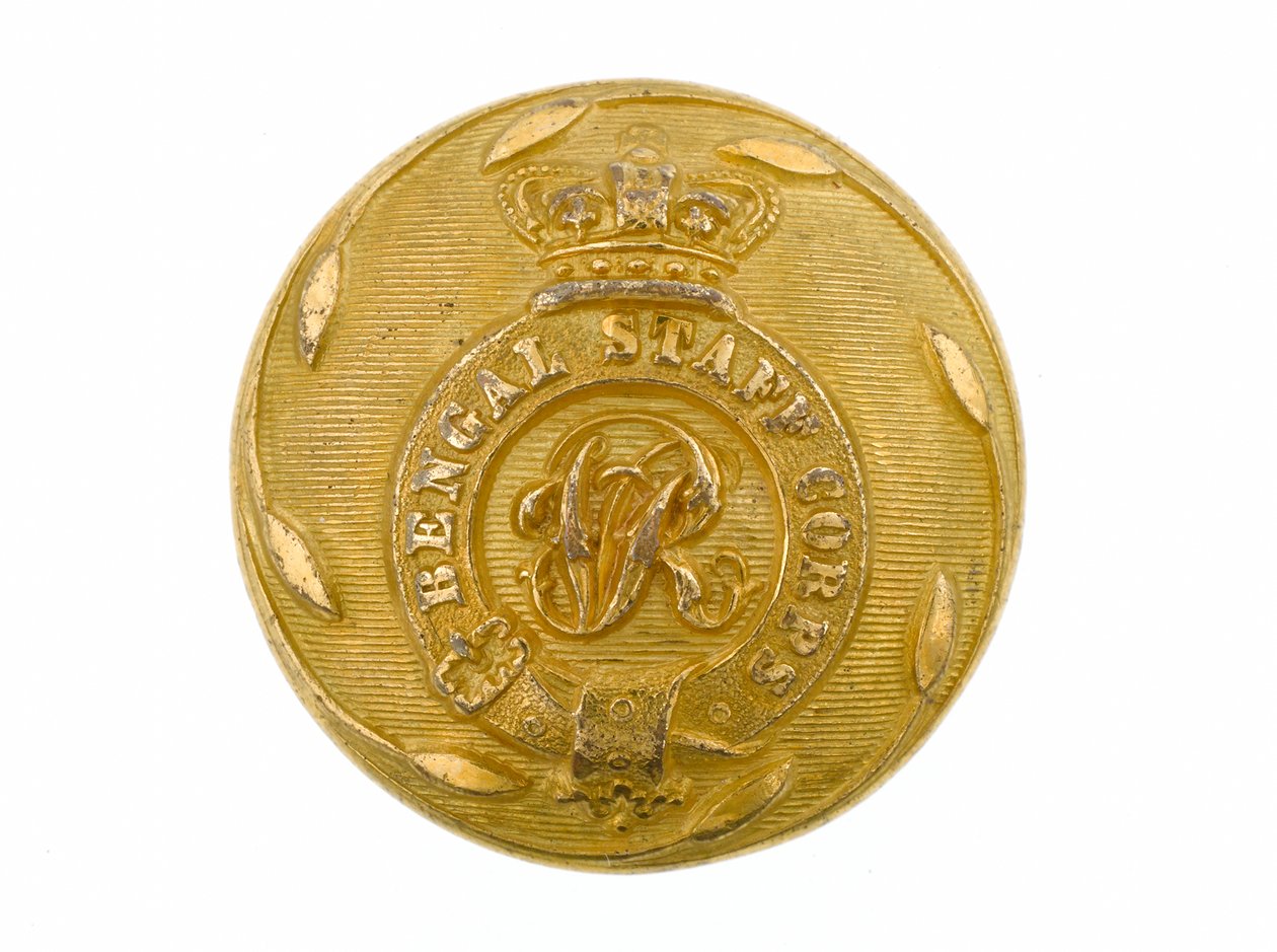 Button, bengalski korpus sztabowy, 1861-1876 autorstwa English School