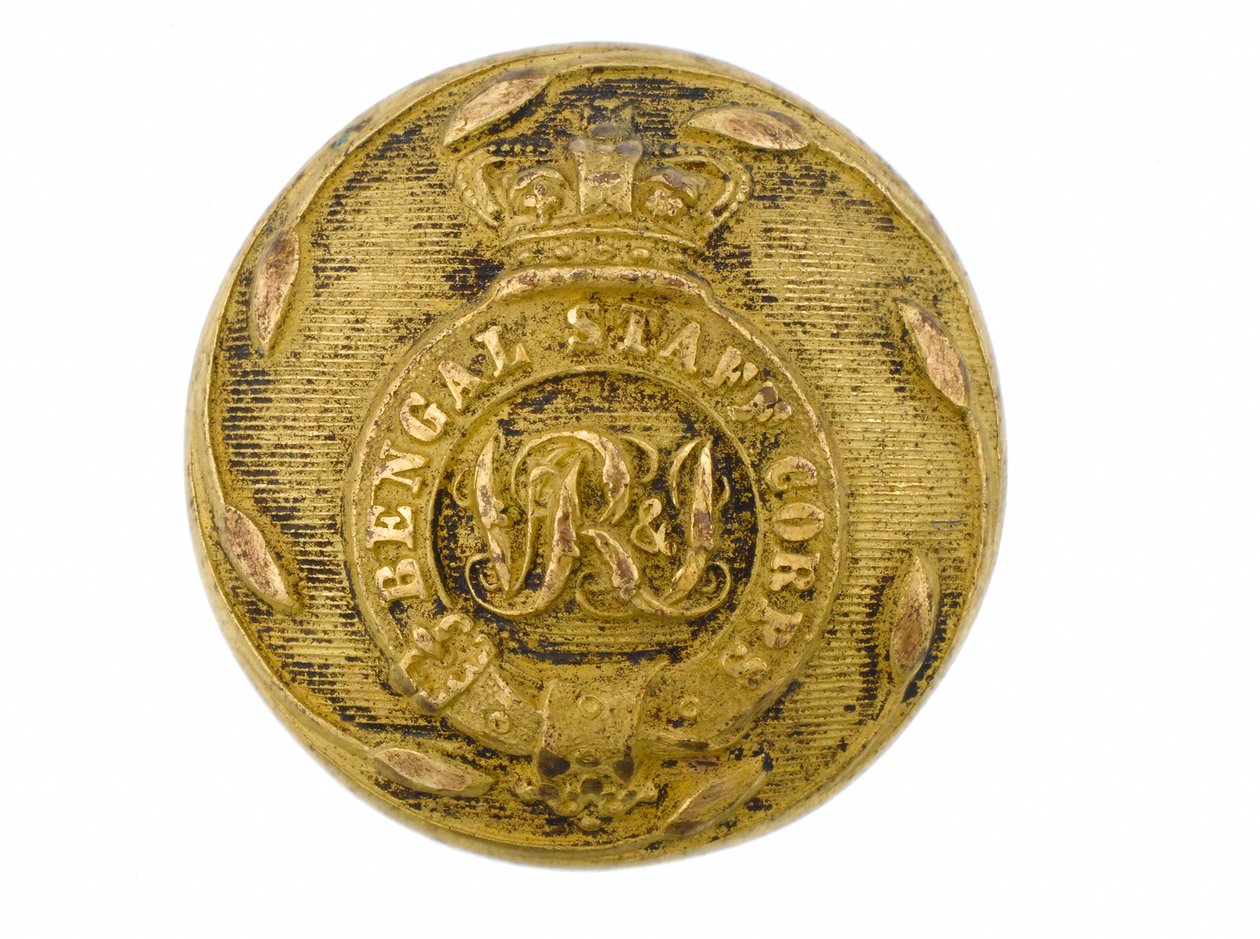 Button, bengalski korpus sztabowy, 1876-1891 autorstwa English School