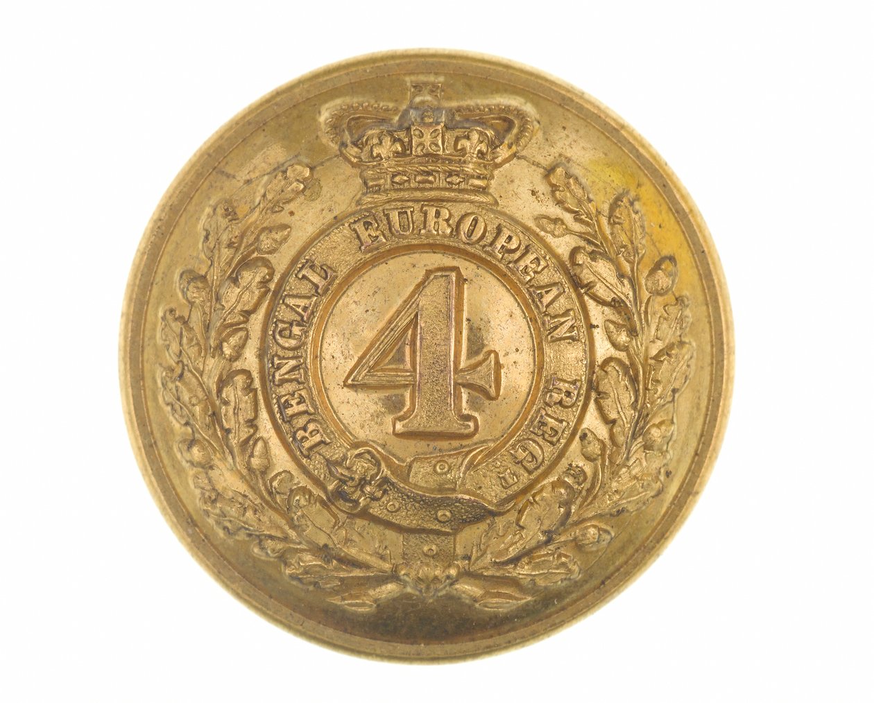 Guzik, oficer, 4. bengalski europejski pułk, 1855-1861 autorstwa English School