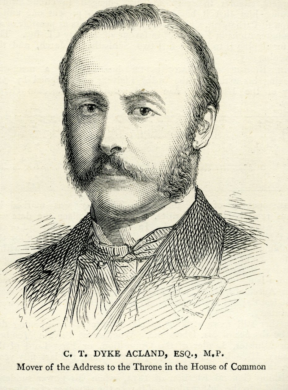 C. T. Dyke Acland Ilustracja z grafiki 17 lutego 1883 r. autorstwa English School