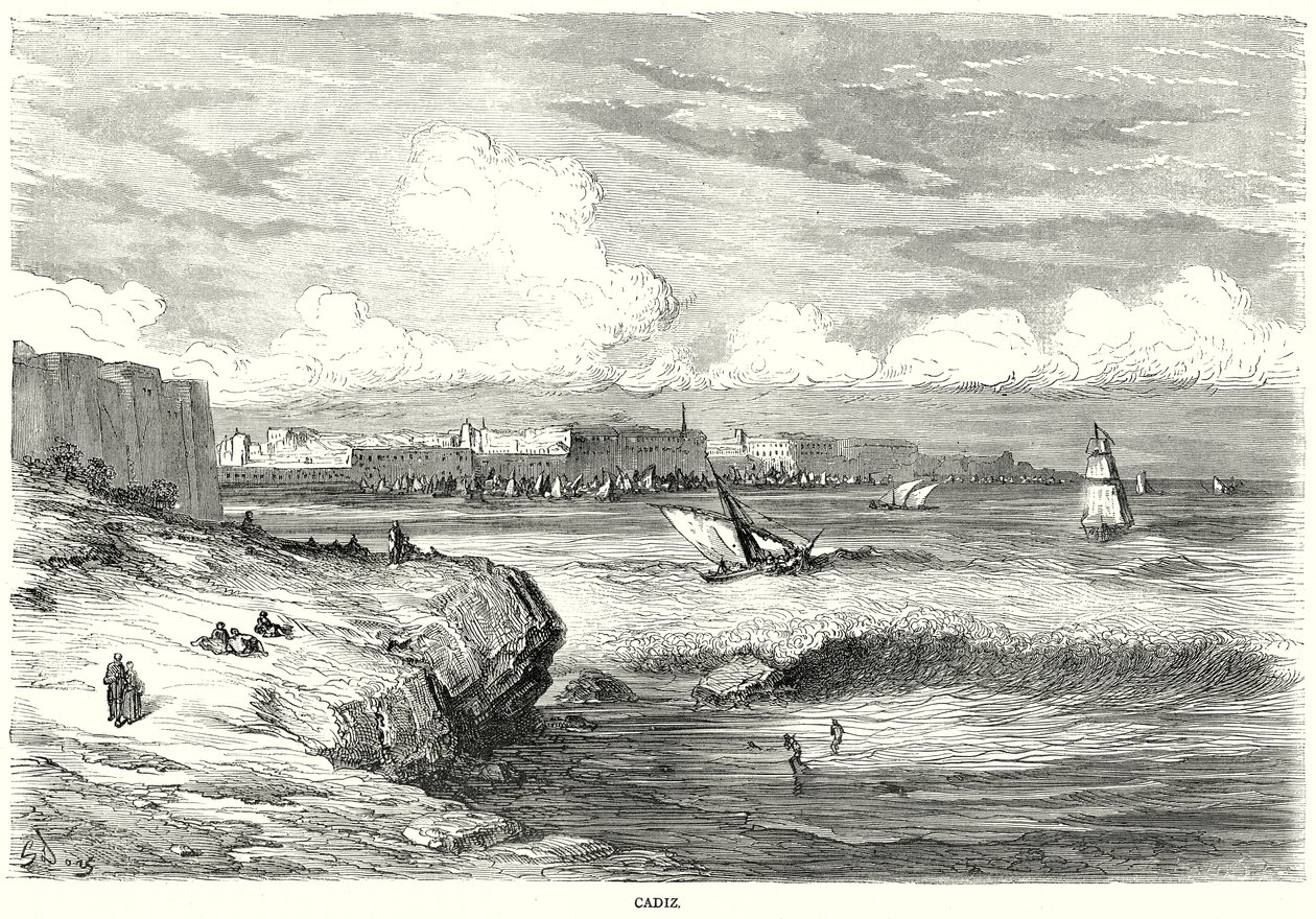Cadiz (grawerunek) autorstwa English School