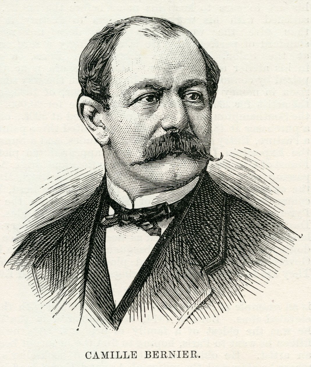 Camille Bernier (1823-1902) z „Illustrated London News”, maj 1884 (rycina) autorstwa English School