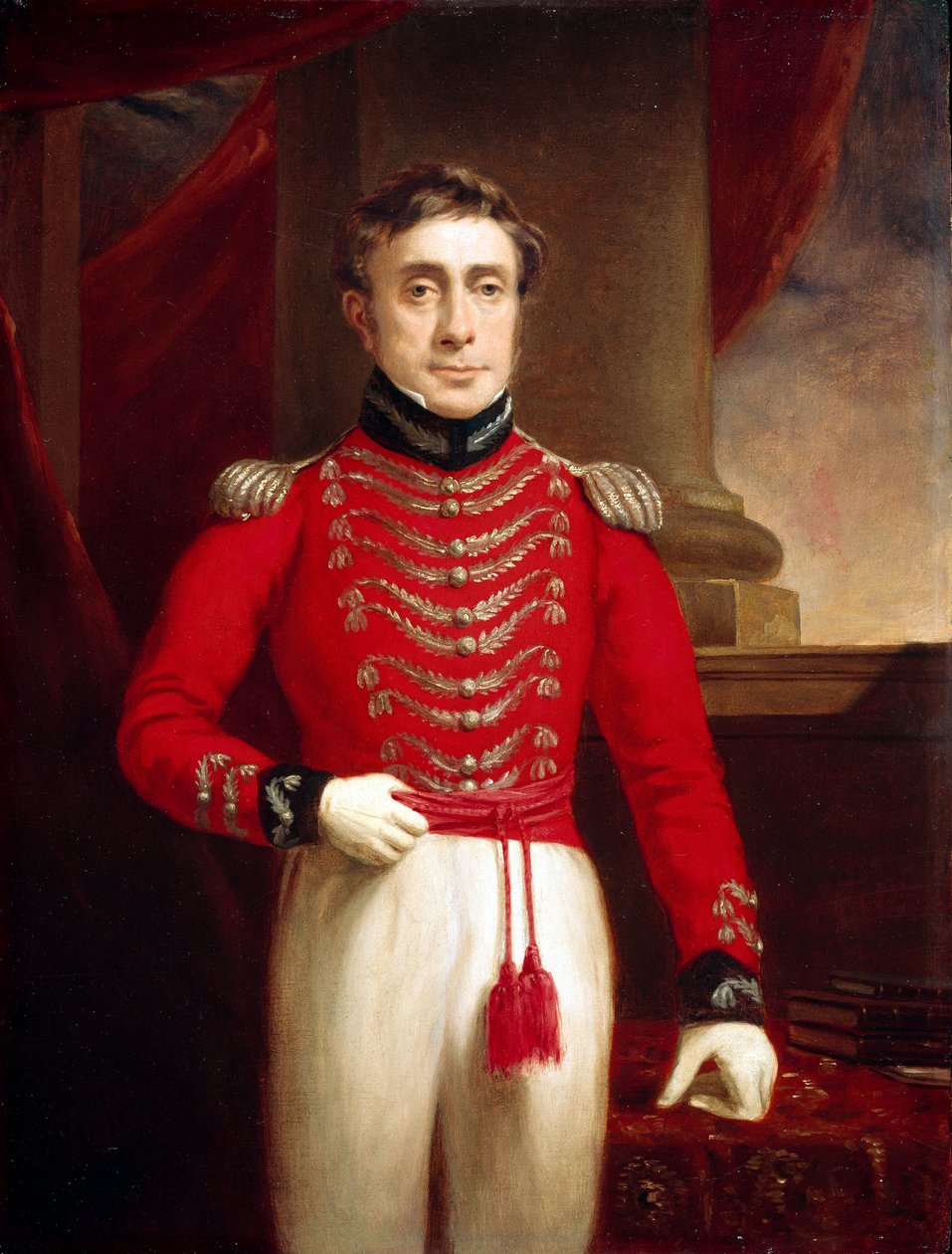 Kapitan David Leighton (1774-1860) 4 pułk rodzimej piechoty, ok. 1804 autorstwa English School