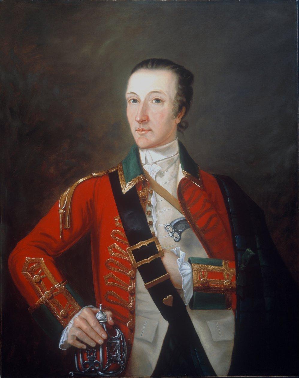 Kapitan James Gorry, 87 Pułk Piechoty, czyli Ochotników Górskich, 1760 autorstwa English School