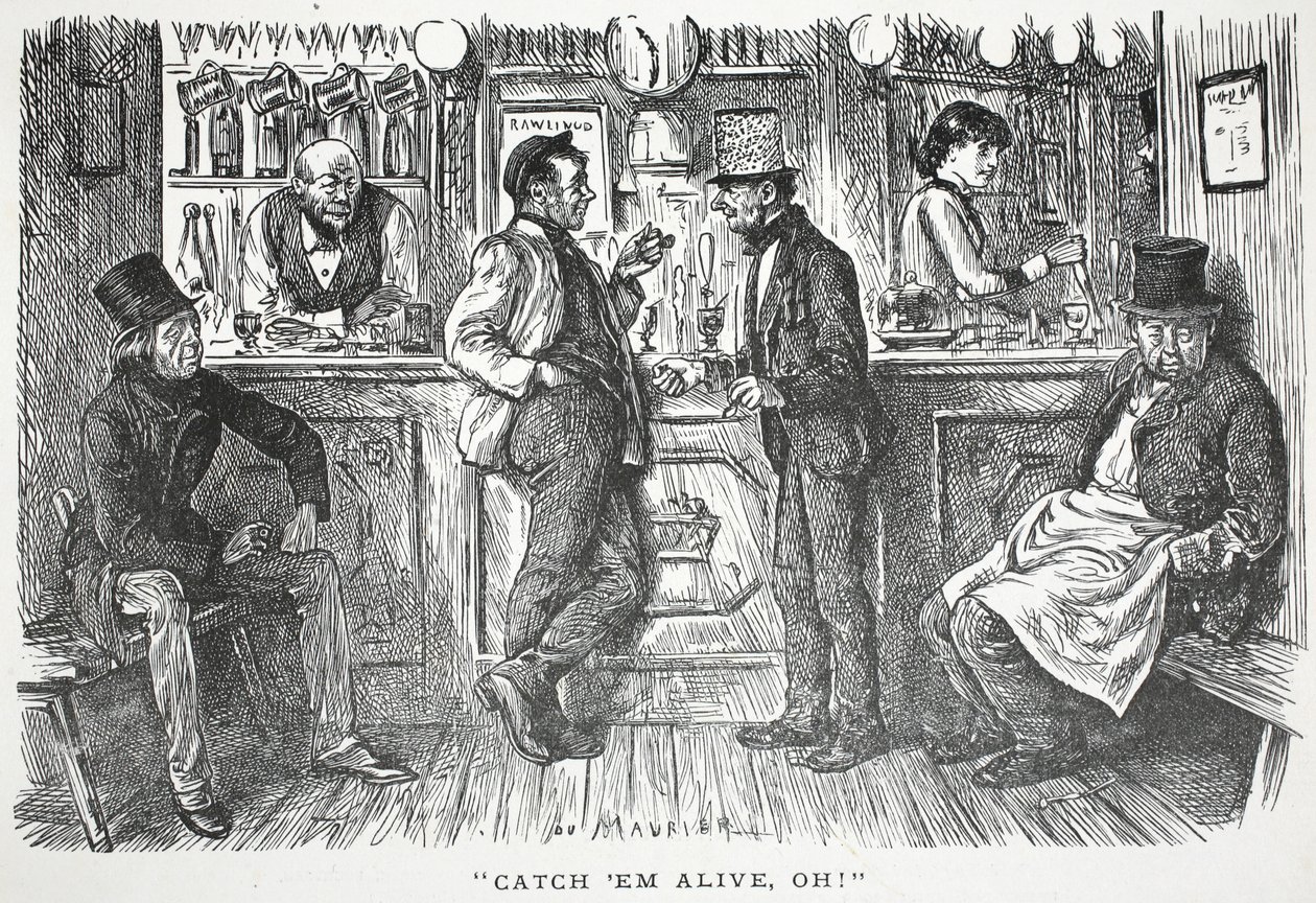 Złap ich żywcem, och!, ilustracja z Punch autorstwa English School