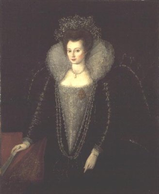 Katarzyna Killigrew, później Lady Jermyn (1597-1640), ok.1595-1600 autorstwa English School